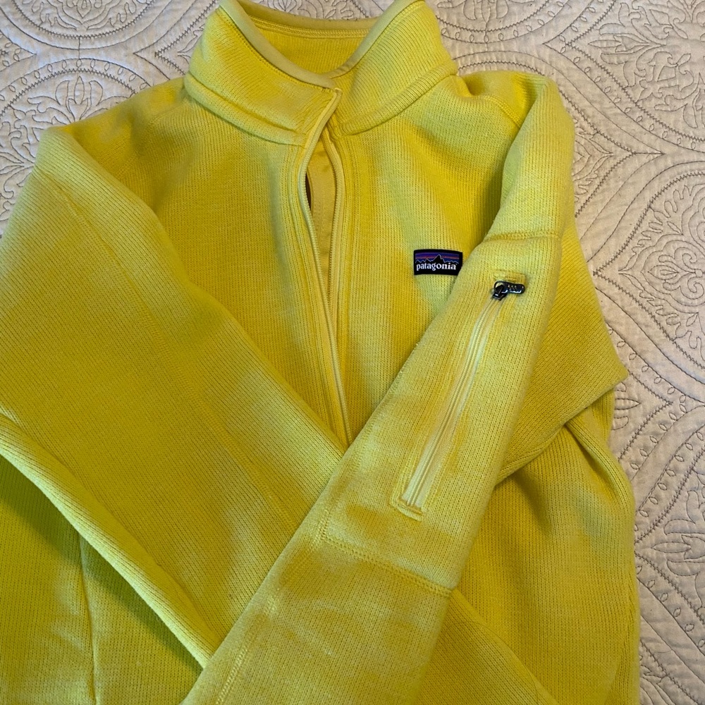 Patagonia zip up sweater/jacket with pockets.